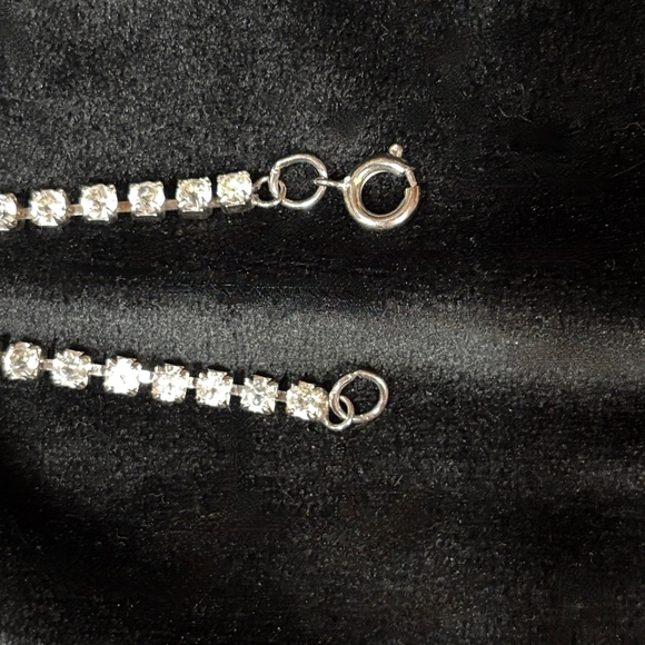Sparkling faux diamond Bracelet and Hoop Earrings Set - Picture 4 of 7